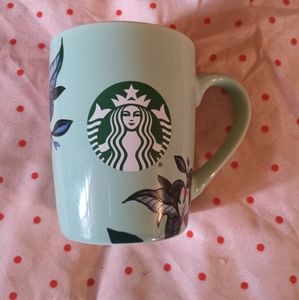 Minimalist floral Starbucks mug